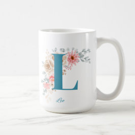 Personalisierter Kaffee Tasse Letter L