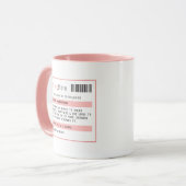Personalisierter Kaffee/Tee Rezept Tasse (Vorderseite Links)