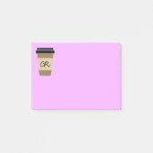 Personalisierter Kaffee unterwegs Post-it Klebezettel (Vorderseite)