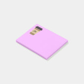 Personalisierter Kaffee unterwegs Post-it Klebezettel (angewinkelt)