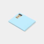 Personalisierter Kaffee unterwegs Post-it Klebezettel (angewinkelt)