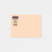 Personalisierter Kaffee unterwegs Post-it Klebezettel (Vorderseite)