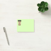 Personalisierter Kaffee unterwegs Post-it Klebezettel (Büro)