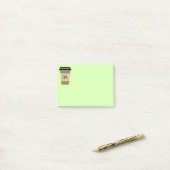 Personalisierter Kaffee unterwegs Post-it Klebezettel (Auf Schreibtisch)