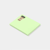 Personalisierter Kaffee unterwegs Post-it Klebezettel (angewinkelt)