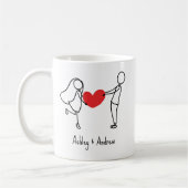 Personalisierter Kaffeebecher als Geschenk für Fre Kaffeetasse (Links)