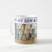 Personalisierter Kaffeebecher-Geschenk für Sohn un Kaffeetasse (Vorderseite Links)