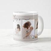 Personalisierter Kaffeebecher mit Familienerinneru Jumbo-Tasse (Vorderseite Rechts)