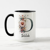Personalisierter Kaffeebecher mit Geburtsblume als Tasse (Links)