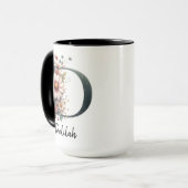 Personalisierter Kaffeebecher mit Geburtsblume als Tasse (Vorderseite Links)