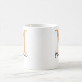 Personalisierter Kaffeebecher mit Monogramm, Gebur Kaffeetasse (Mittel)
