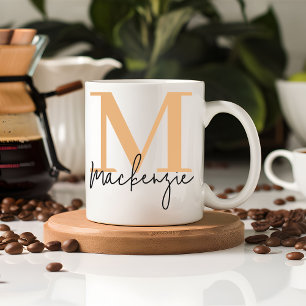 Personalisierter Kaffeebecher mit Monogramm, Gebur Kaffeetasse