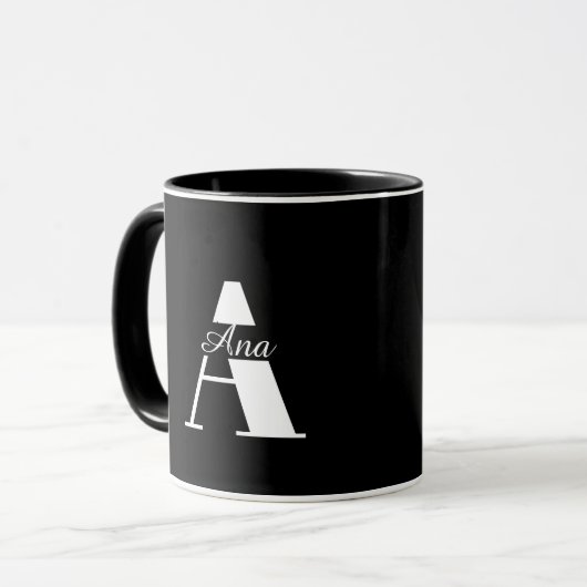 Personalisierter Kaffeebecher mit Namen Tasse (Vorderseite Links)