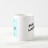 Personalisierter Kaffeebecher PUG LADY Kaffeetasse (Mittel)