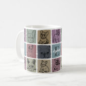 Personalisierter Kaffeebecher Retro Französische B Kaffeetasse (Vorderseite Links)