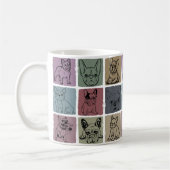Personalisierter Kaffeebecher Retro Französische B Kaffeetasse (Links)