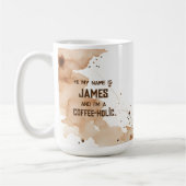 Personalisierter Kaffeekatzen - Kaffeedotter Kaffeetasse (Links)