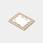 Personalisierter Kaffeepapitnotiz Post-it Klebezettel (angewinkelt)