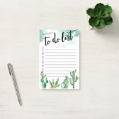 Personalisierter Kaktus-Garten Post-it Klebezettel (Büro)