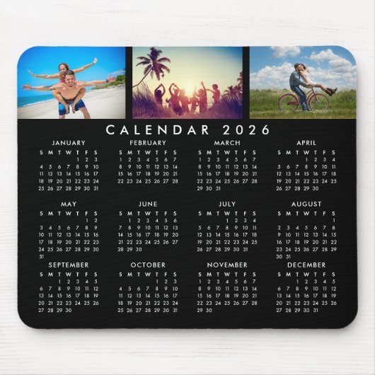 Personalisierter Kalender 2024 Mousepad (Vorne)
