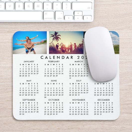 Personalisierter Kalender 2024 Mousepad