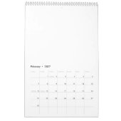 Personalisierter Kalender für Ihr eigenes Foto (Feb 2027)