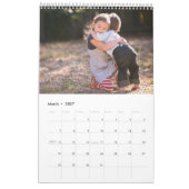 Personalisierter Kalender für Mädchen und Schnee (Mär 2027)