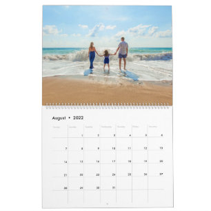 Personalisierter Kalender mit eigenen Fotos und Te