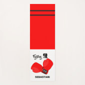 Personalisierter Kampfgriff| Boxhandschuhe Fitness Yogamatte (Vorderseite)