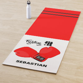 Personalisierter Kampfgriff| Boxhandschuhe Fitness Yogamatte