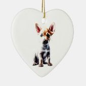 Personalisierter Kanaan-Hund-Welpe Keramik Ornament (Rechts)
