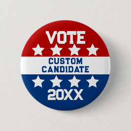 Personalisierter Kandidat für die Wahl Button