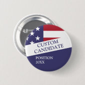 Personalisierter Kandidat für die Wahl Button (Vorne & Hinten)