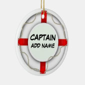 Personalisierter Kapitän Keramikornament (Rechts)