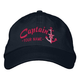 Personalisierter Kapitän Nautical Anchsienname Fuc Bestickte Baseballkappe