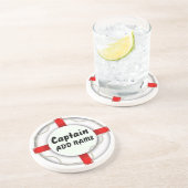 Personalisierter Kapitän Untersetzer (Seite)