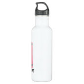 Personalisierter Karate-Junge Trinkflasche (Rückseite)