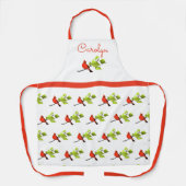 Personalisierter Kardinal-Bird-Over Schürze (Vorderseite)