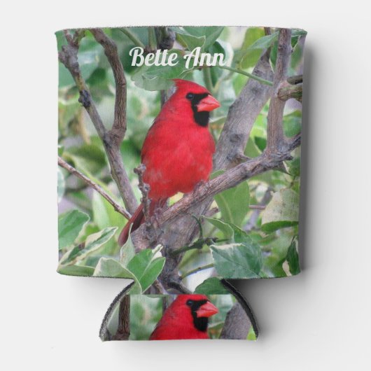 Personalisierter Kardinal - Der Backyard Bird kann Dosenkühler (Vorderseite)