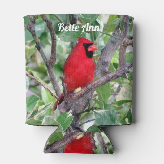 Personalisierter Kardinal - Der Backyard Bird kann Dosenkühler (Rückseite)