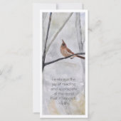 Personalisierter Kardinal RiesenLesezeichen (Rückseite)