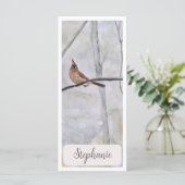 Personalisierter Kardinal RiesenLesezeichen (Stehend Vorderseite)