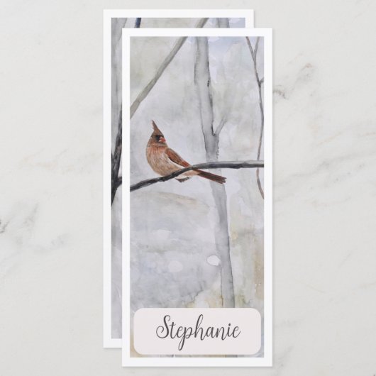 Personalisierter Kardinal RiesenLesezeichen (Vorne/Hinten)