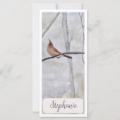 Personalisierter Kardinal RiesenLesezeichen (Vorderseite)