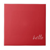 Personalisierter Kardinal Rot Fliese (Vorderseite)