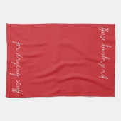 Personalisierter Kardinal Rot Geschirrtuch (Horizontal)
