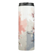 Personalisierter Kardinal und Blume Thermosbecher (Rückseite)