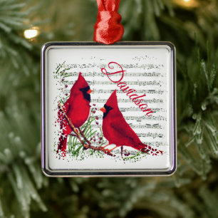 Personalisierter Kardinals-Metallschmuck Ornament Aus Metall