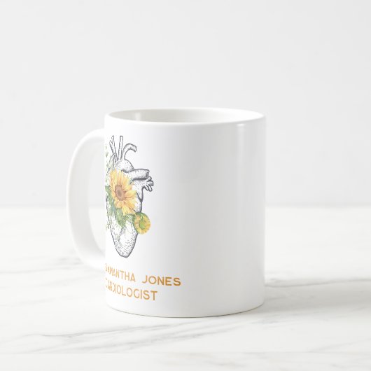 Personalisierter Kardiologe Kaffeetasse (Vorderseite Links)