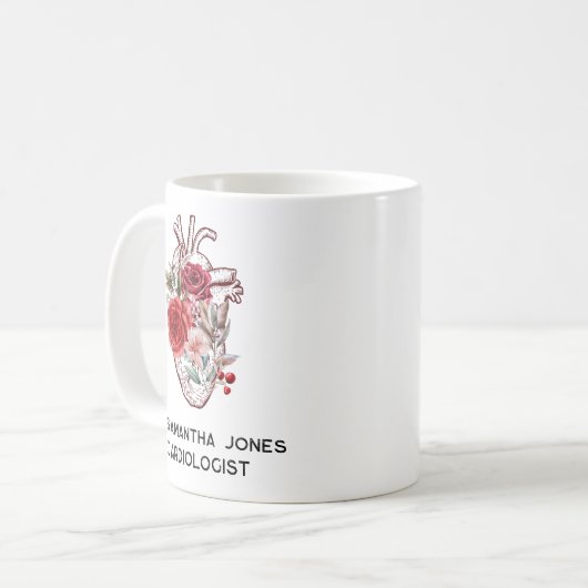 Personalisierter Kardiologe Kaffeetasse (Vorderseite Links)
